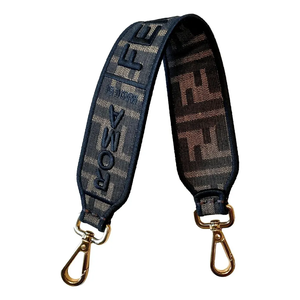 Fendi Fendi Roma Amor Embroidered Zucca Canvas Brown Mini Strap Brown Canvas Never worn - Front View