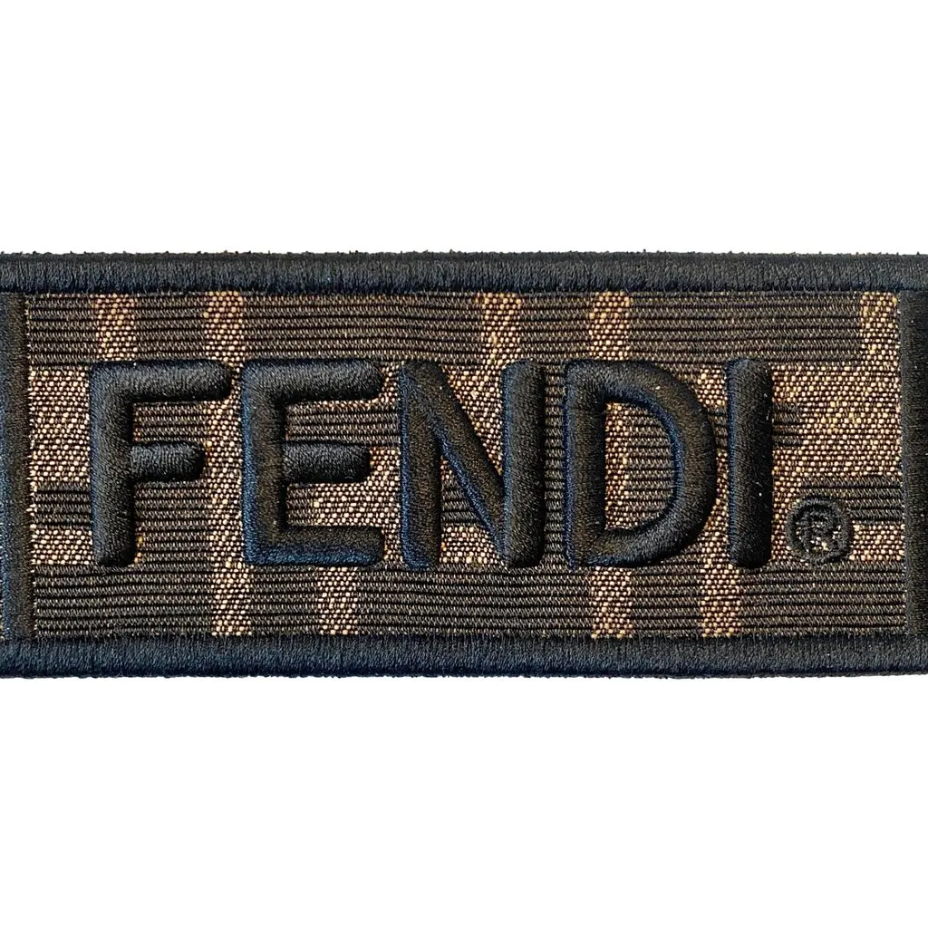 Fendi Fendi Roma Amor Embroidered Zucca Canvas Brown Mini Strap Brown Canvas Never worn - Back View