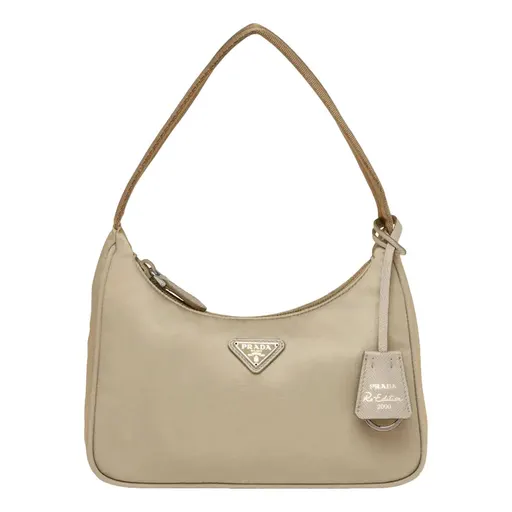 Prada Re-Edition 2000 Re-Nylon Mini Bag Desert Beige