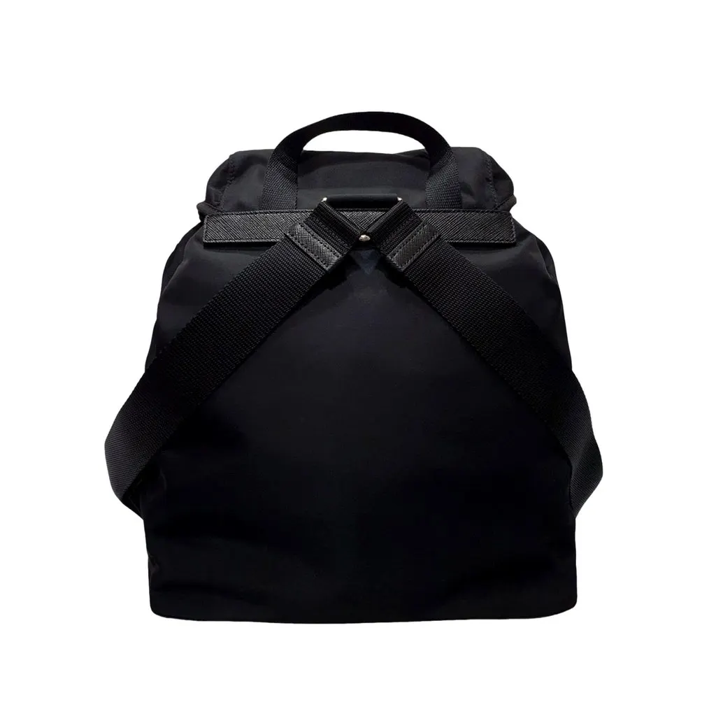 Prada Re-Nylon Black Drawstring Small Rucksack Backpack Black Never worn - Inside View