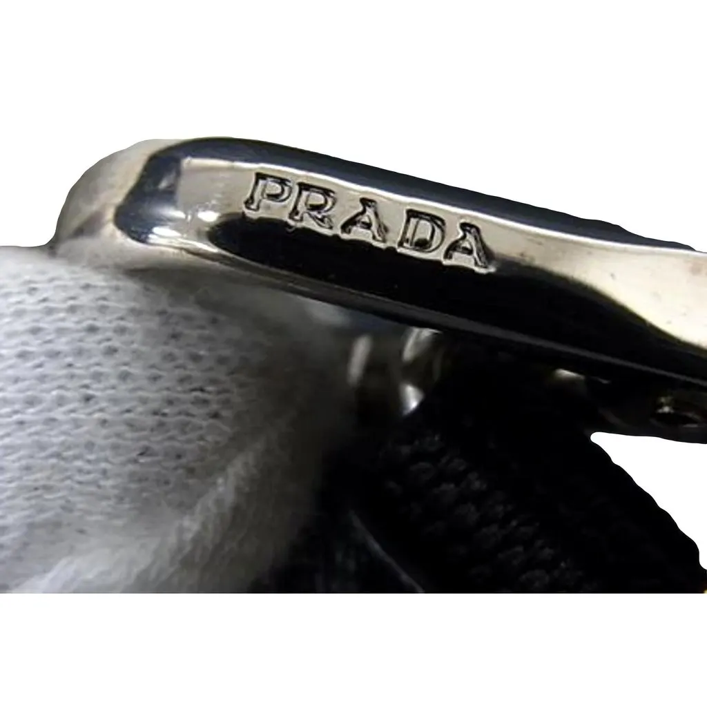 Prada Pradamalia Trick Robot Wood and Metal Begonia Pink Bag Charm Pink Leather Never worn - Inside View
