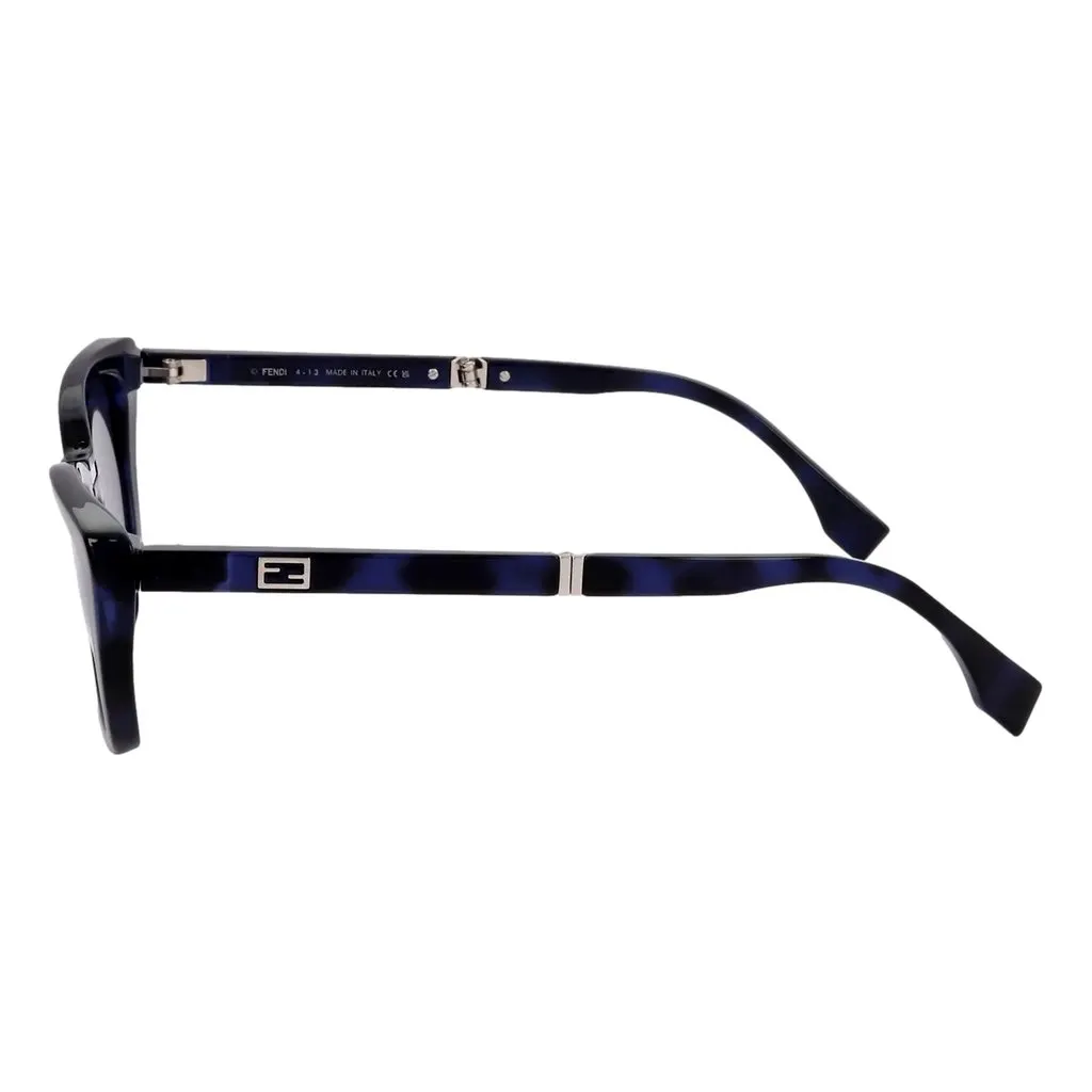Fendi Touch of FF Blue Havana Sunglasses Blue Never worn - Inside View