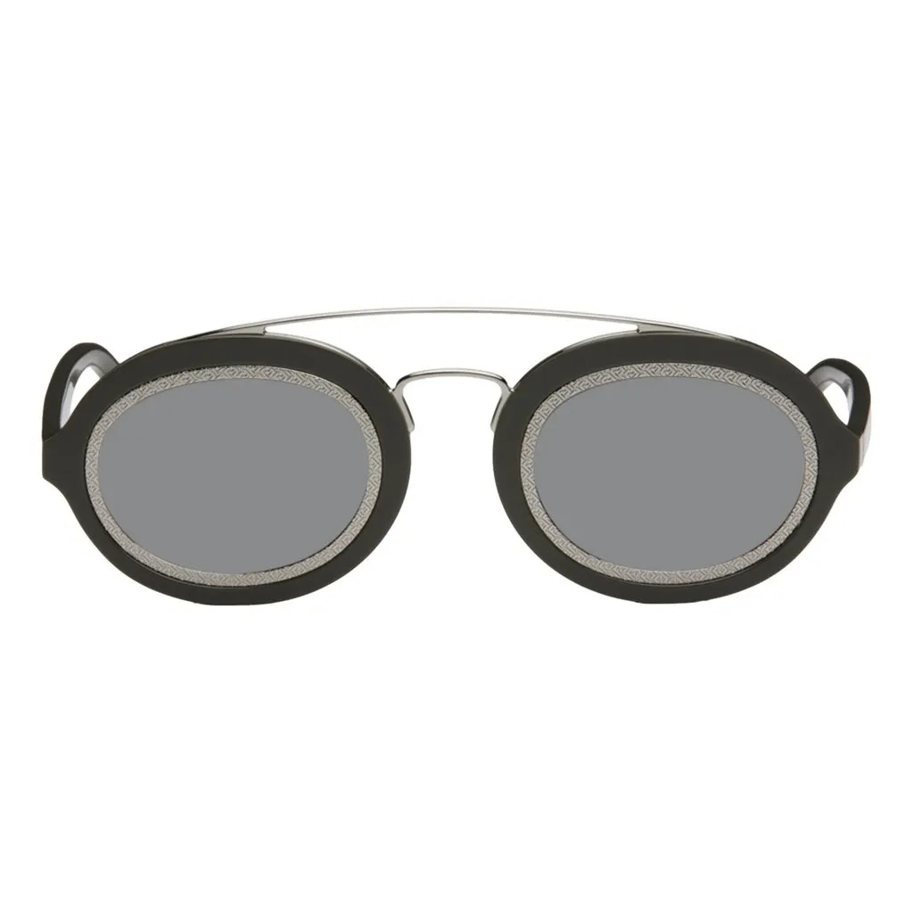 Fendi FF Mens Sunglasses Grey and Palladio Silver Grey Never worn - Front View