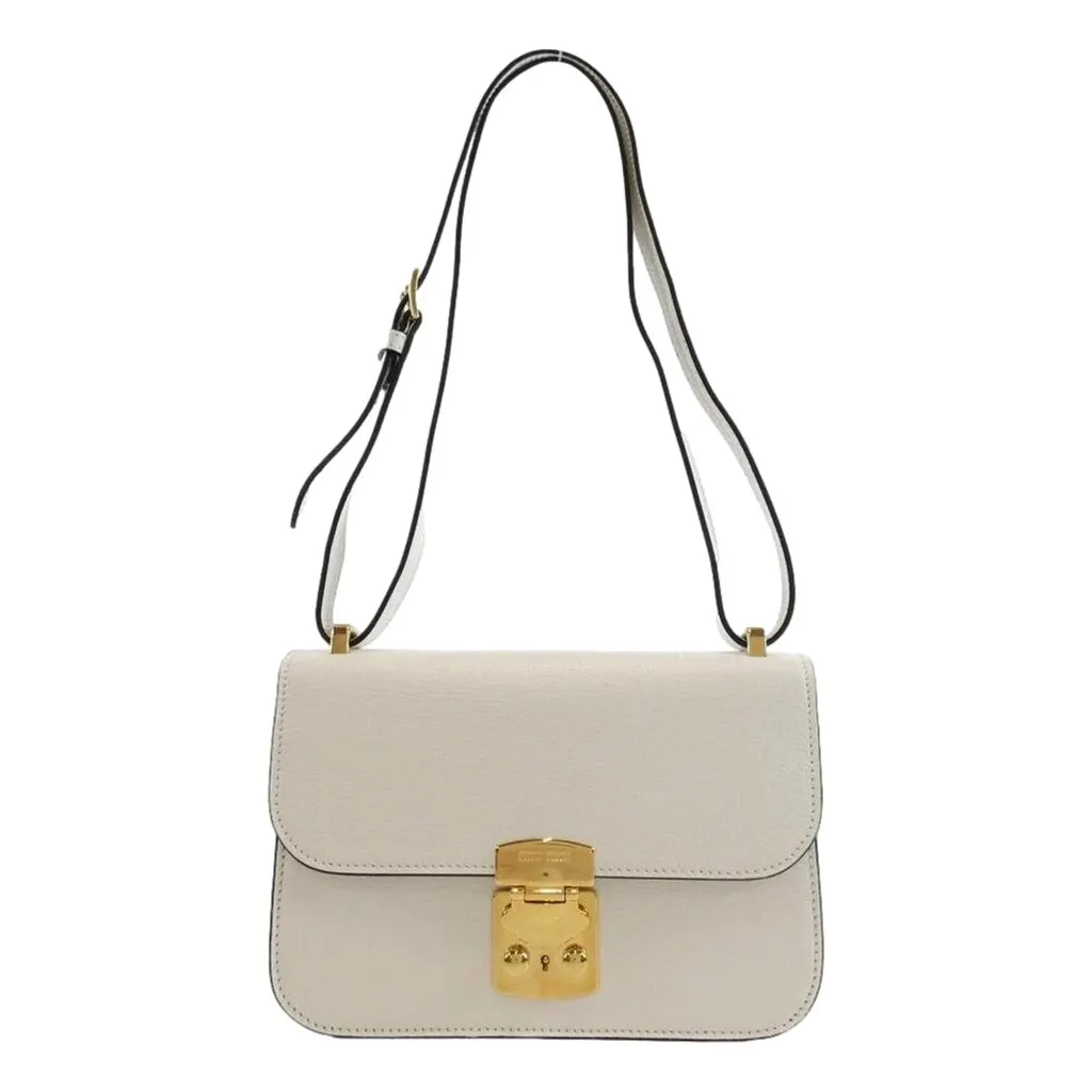 Miu Miu Madras White Leather Crossbody Bag White Leather Never worn - Front View