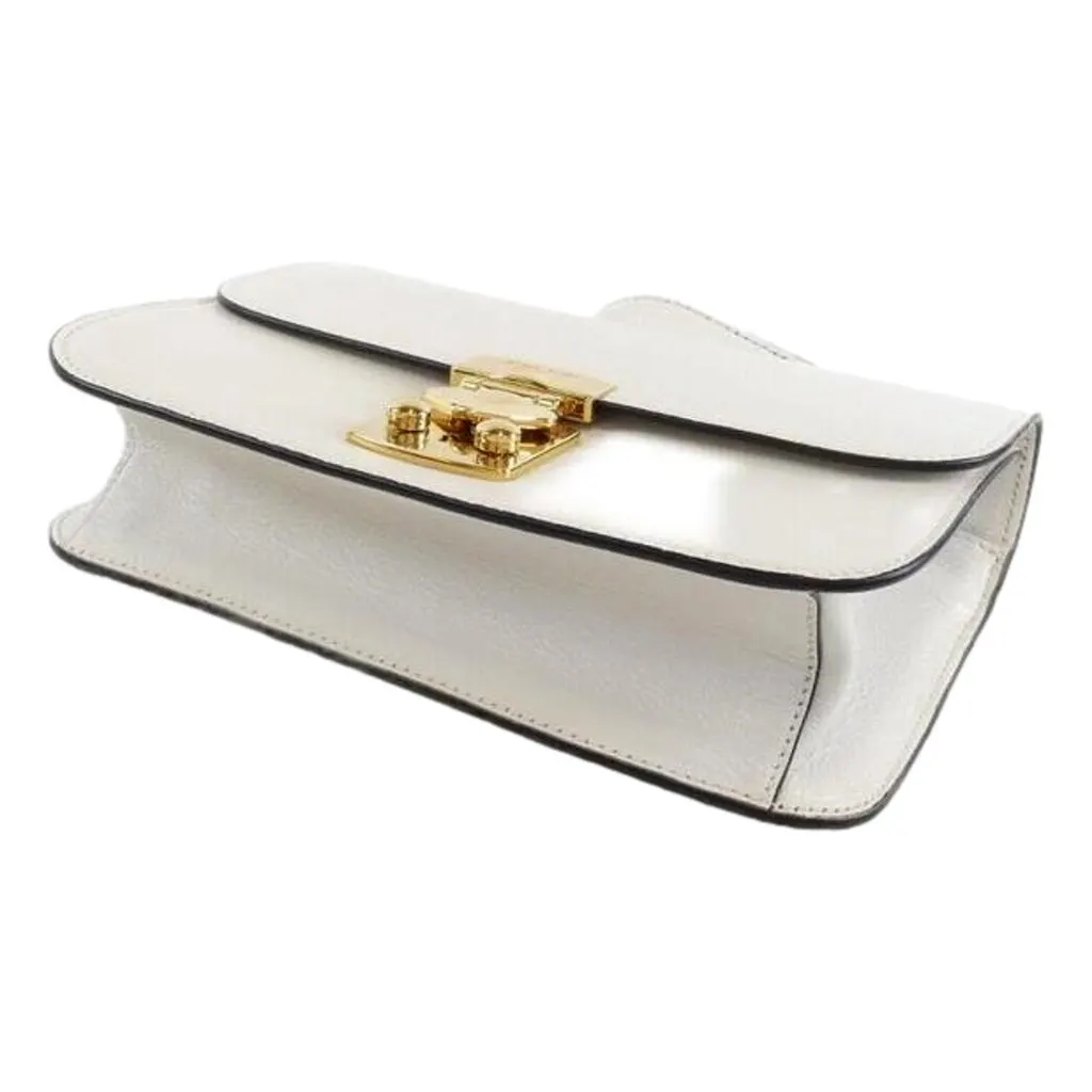 Miu Miu Madras White Leather Crossbody Bag White Leather Never worn - Inside View