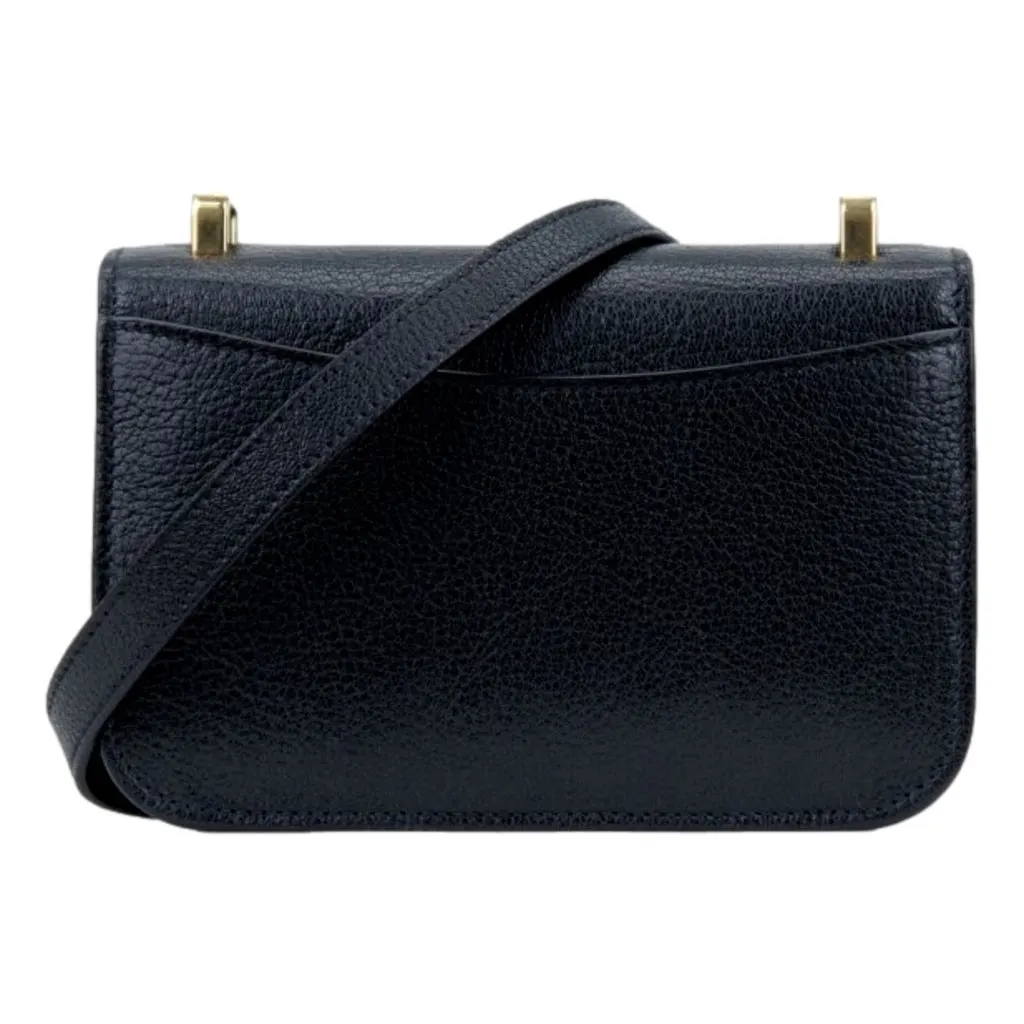 Miu Miu Madras Black Leather Crossbody Bag Black Leather Never worn - Back View