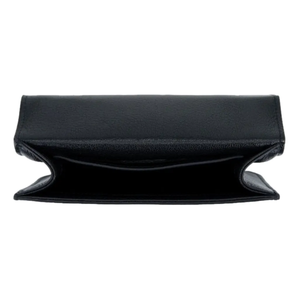 Miu Miu Madras Black Leather Crossbody Bag Black Leather Never worn - Inside View