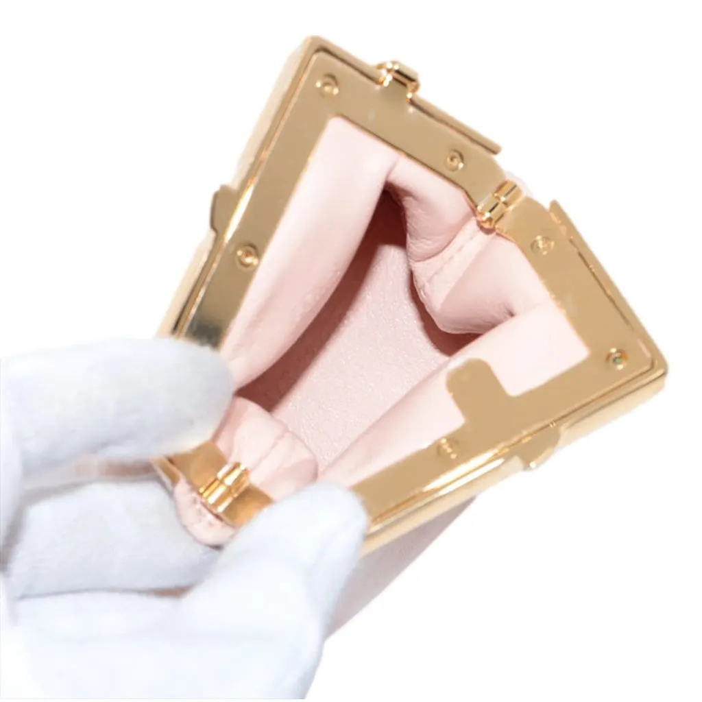 Fendi First Poudre Powder Pink Leather Nano Micro Charm Pouch Bag Pink Leather Never worn - Box View