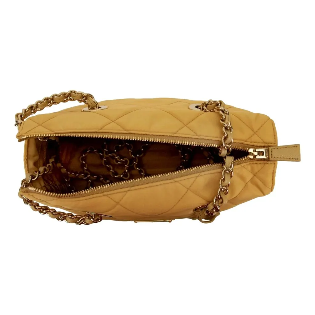 Prada Re-Edition Maize Yellow 1995 Chaine Re-Nylon Tote Bag MultiColor Polyamide Never worn - Inside View