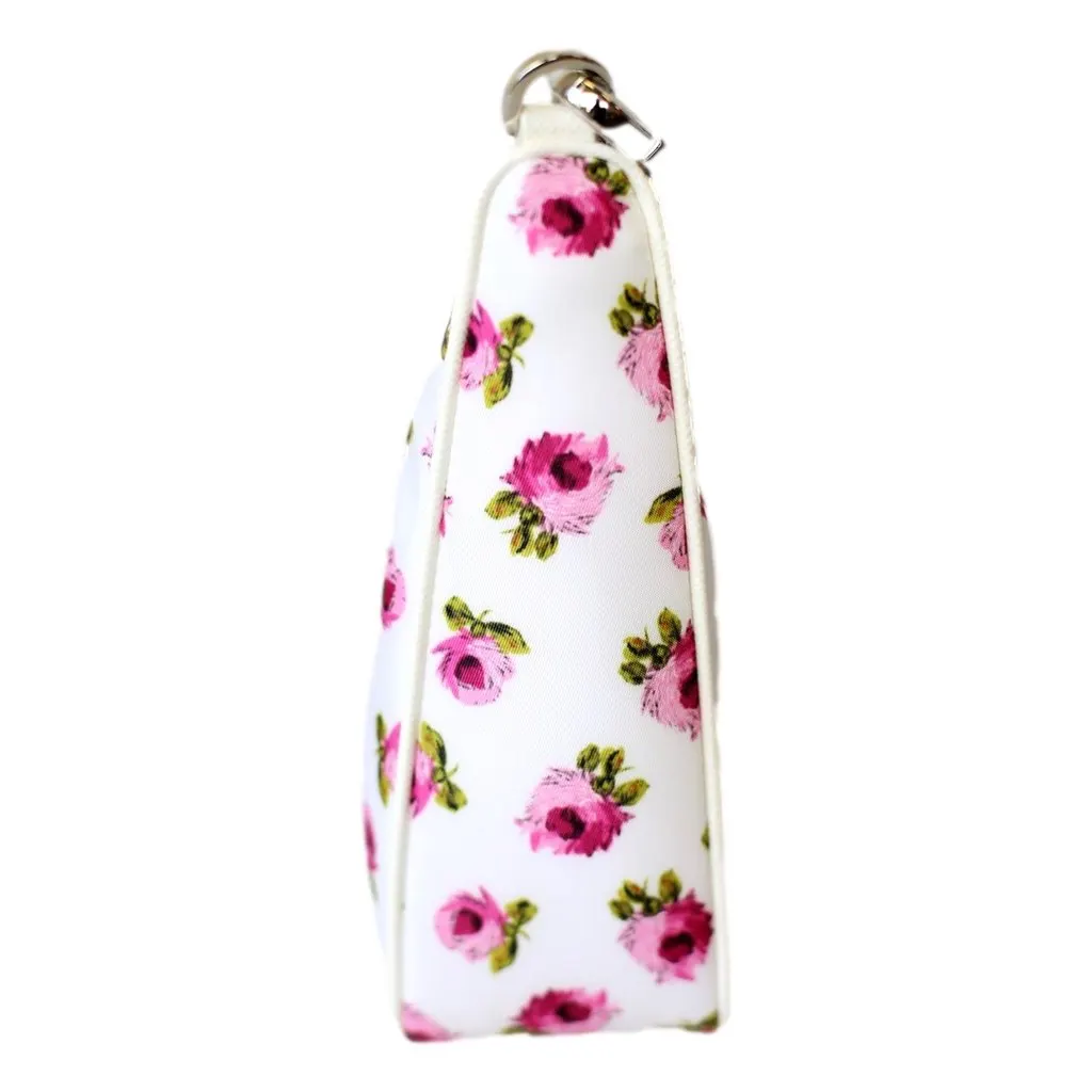 Prada Re-Edition Hobo Bag Tessuto Nylon Womens Mini Pink and White Floral Pink Polyamide Never worn - Model View