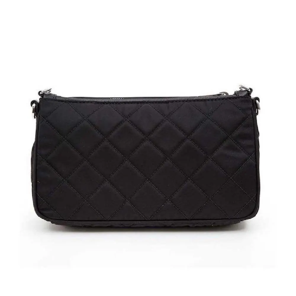 Prada Black Tessuto Nylon Quilted Chain Crossbody Bag MultiColor Never worn - Box View