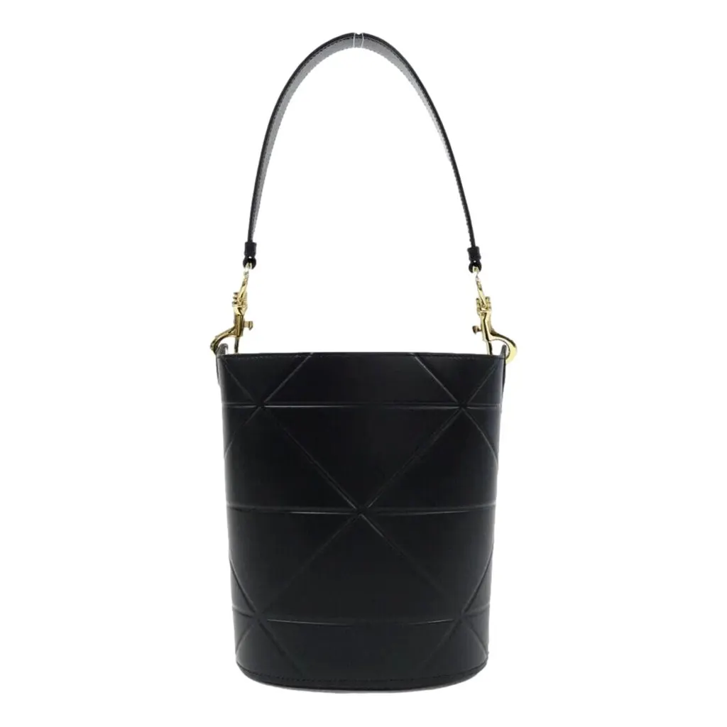 Prada Soft Calf Leather Bucket Crossbody Handbag Nero Black MultiColor Leather Never worn - Back View