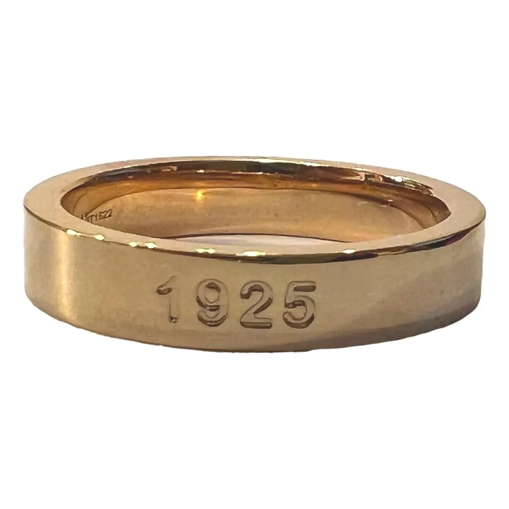 Fendi Master Key Pendant Gold Finish Metal Large Fashion Ring Gold Never worn - Inside View