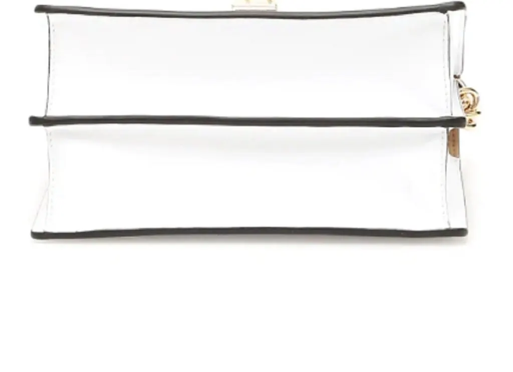 Fendi Kan I Floral Calfskin Leather Chain Bag White Multicolor White Leather Never worn - Inside View