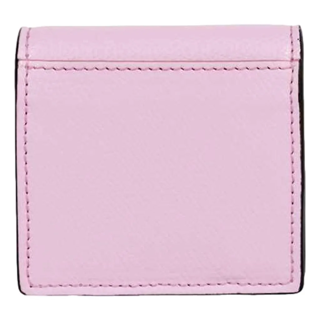 Fendi Calf Leather F Logo Lavanda Pink Leather Snap Coin Purse MultiColor Leather Never worn - Inside View