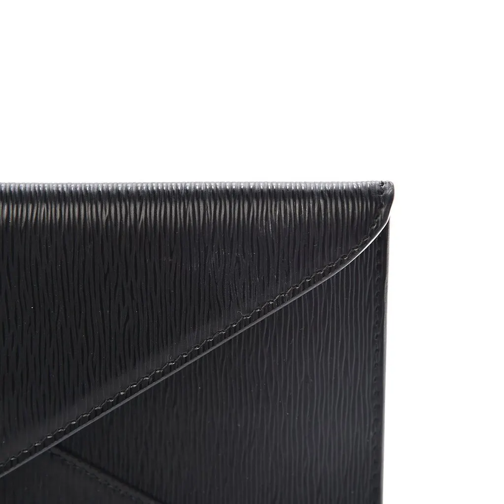 Prada Black Vitello Move Leather Long Envelope Wallet Black Leather Never worn - Inside View