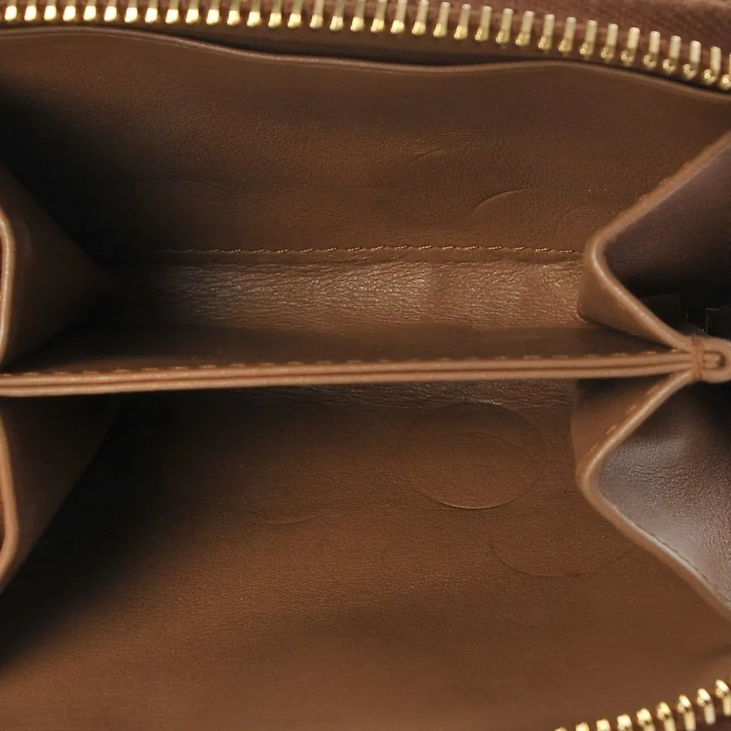 Prada Vitello Move Cipria Beige Leather Zip Around Wallet Beige Leather Never worn - Back View
