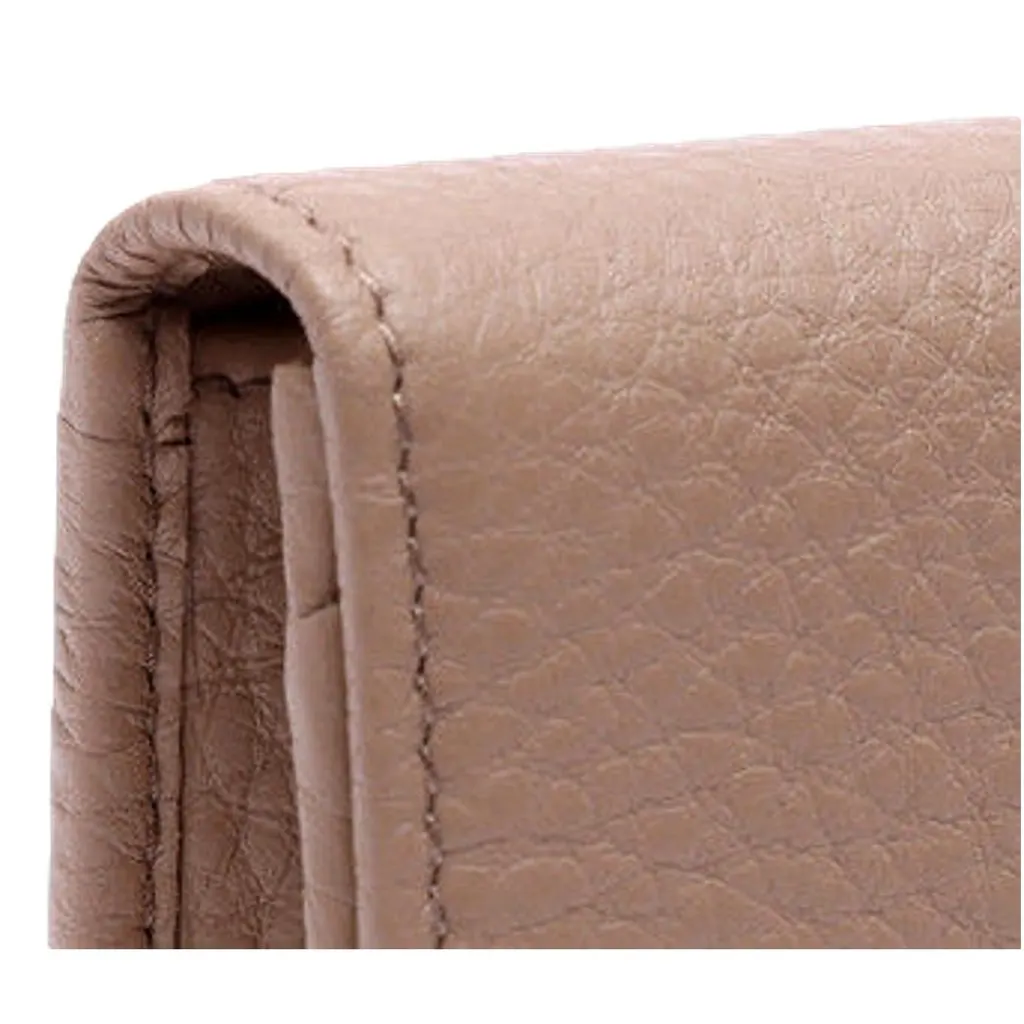 Prada Prada Women's Vitello Grain Cammeo Beige Leather Card Case Wallet Beige Leather Never worn - Box View