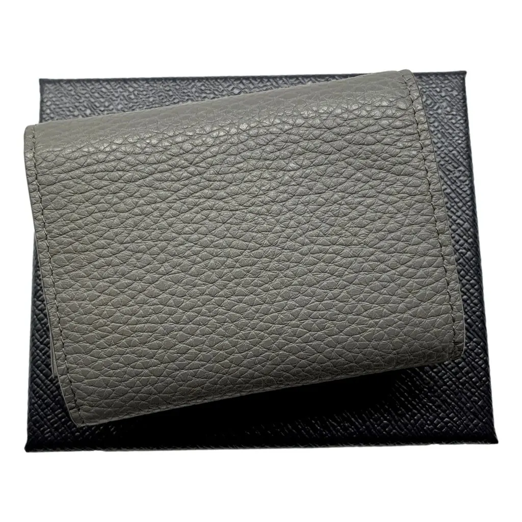 Prada Vitello Daino Leather Marmo Marble Gray Trifold Wallet Grey Leather Never worn - Inside View