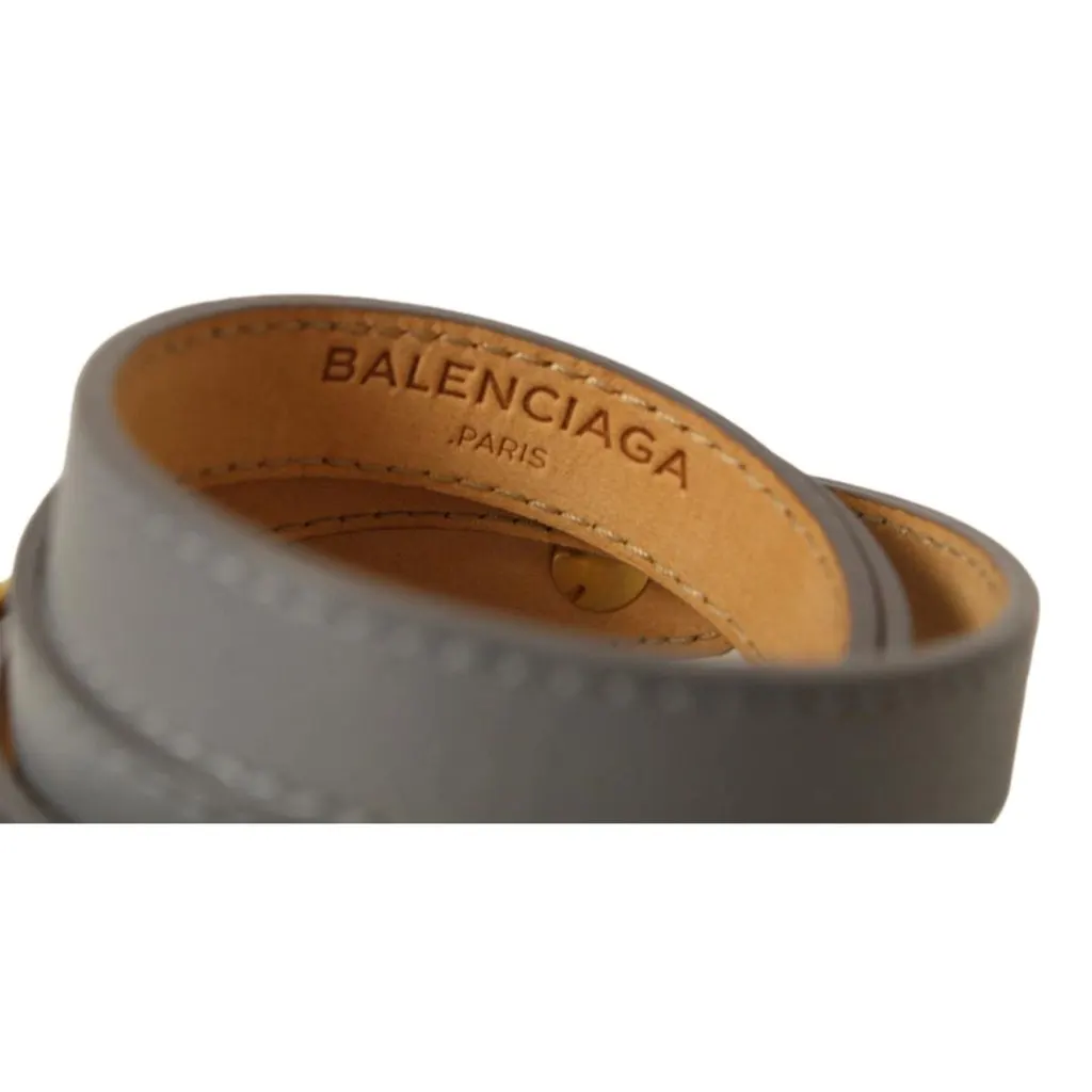 Balenciaga Arena Wrap Bracelet Bleu Acier Shiny Goat Leather Small MultiColor Leather Never worn - Inside View