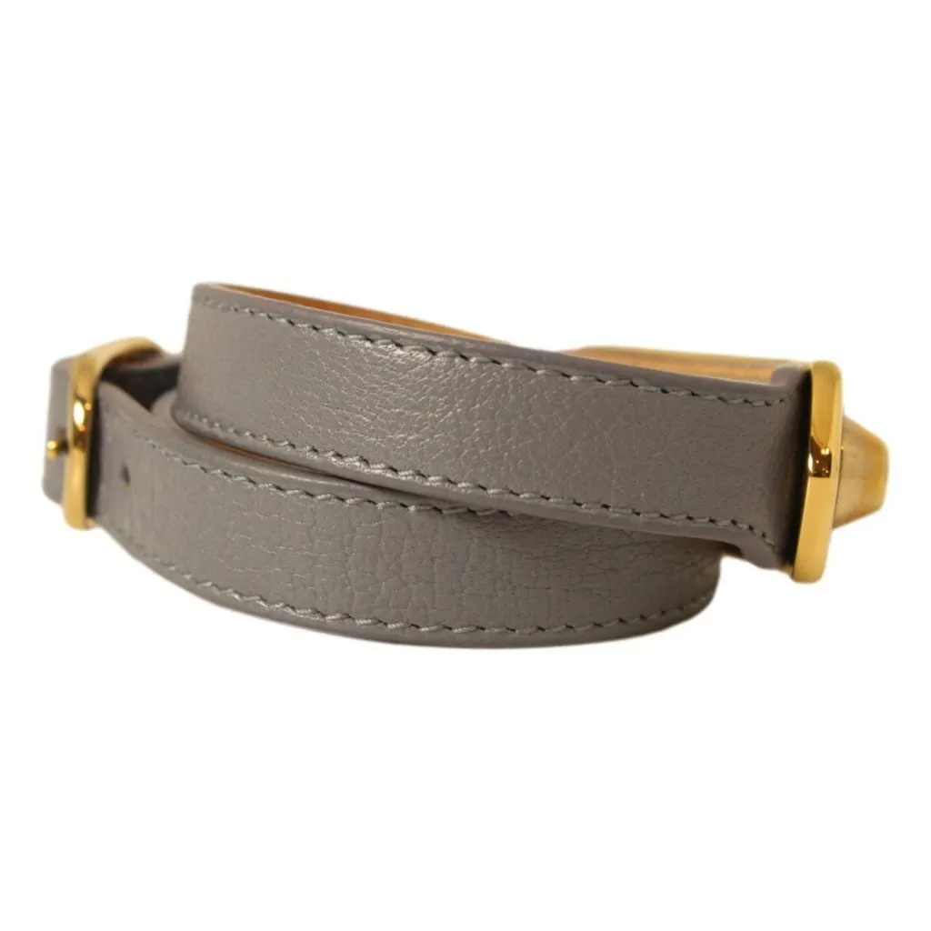 Balenciaga Arena Wrap Bracelet Bleu Acier Shiny Goat Leather Small MultiColor Leather Never worn - Box View