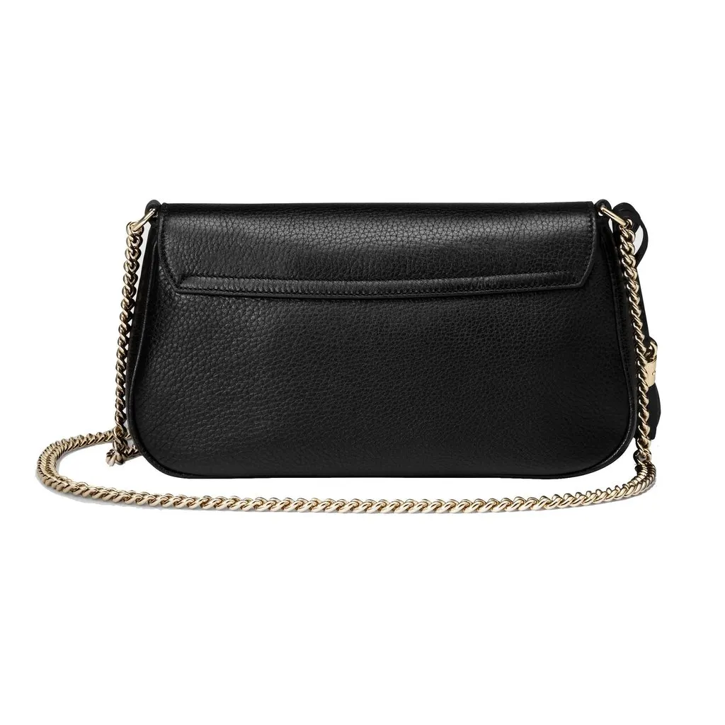 Gucci Soho Disco GG Black Calf Leather Tassel Chain Crossbody Bag Black Leather Never worn - Box View