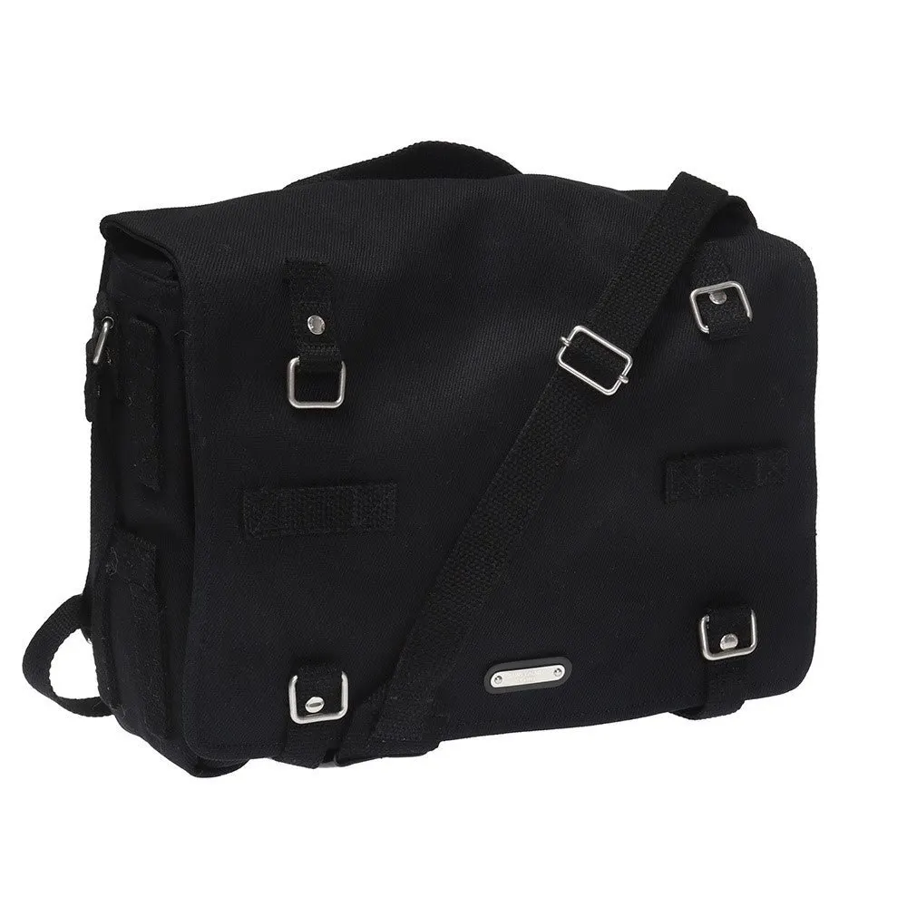 Saint Laurent Sac Army Black Canvas Messenger Bag Black Canvas Never worn - Box View