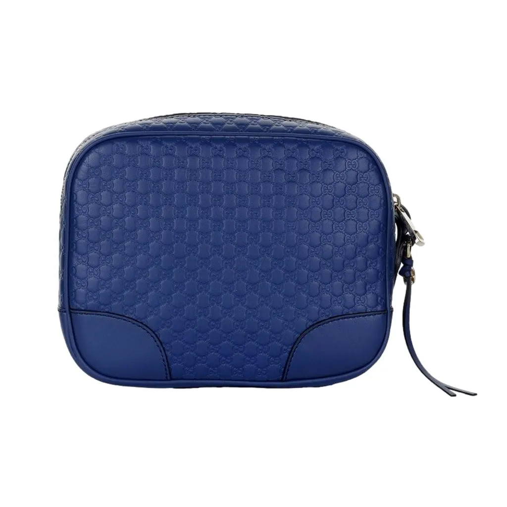 Gucci Bree Microguccissima Leather Crossbody Bag Caspian Blue Blue Leather Never worn - Front View