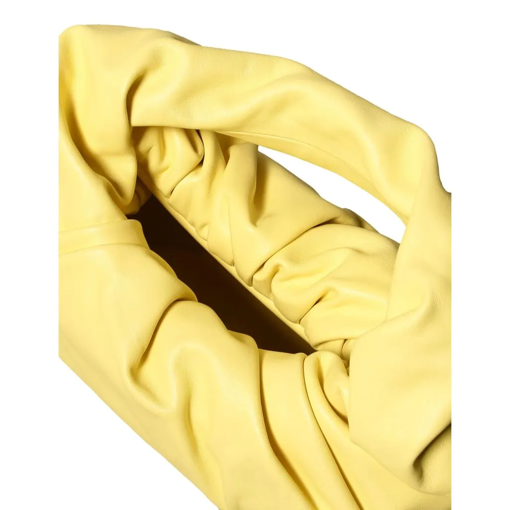 Bottega Veneta Bottega Veneta Shoulder Pouch Sherbet Yellow Nappa Leather Bag Yellow Leather Never worn - Box View