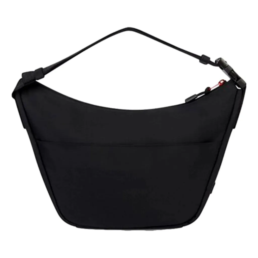 Balenciaga Nasa Logo Sling Shoulder Crossbody Bag Black Recycled Nylon Black Leather Never worn - Inside View