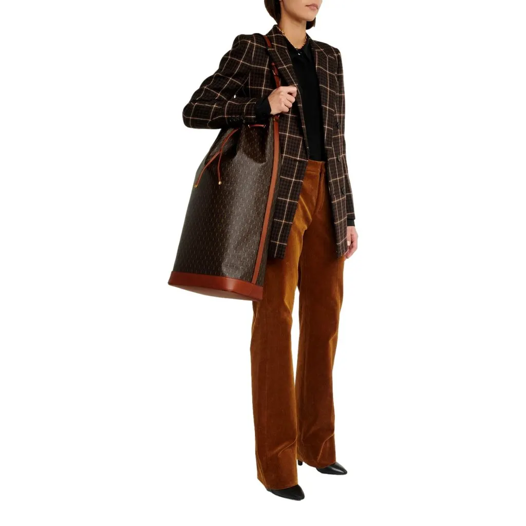 Saint Laurent Le Monogramme Oversized Bucket Bag Brown Brown Leather Never worn - Box View