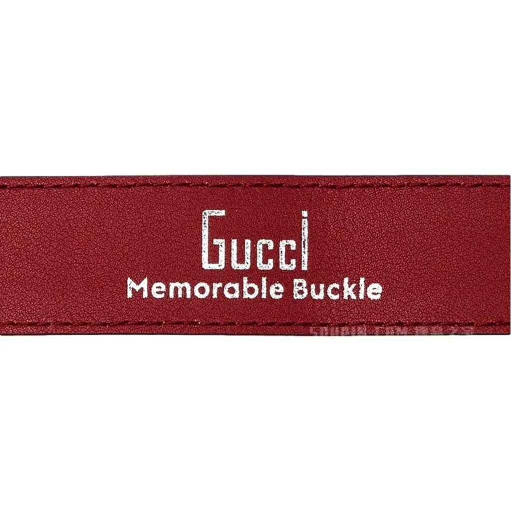 Gucci Memorable Floral Engraved G Buckle Leather Belt Burgundy 80/32 Red Leather Never worn - Model View
