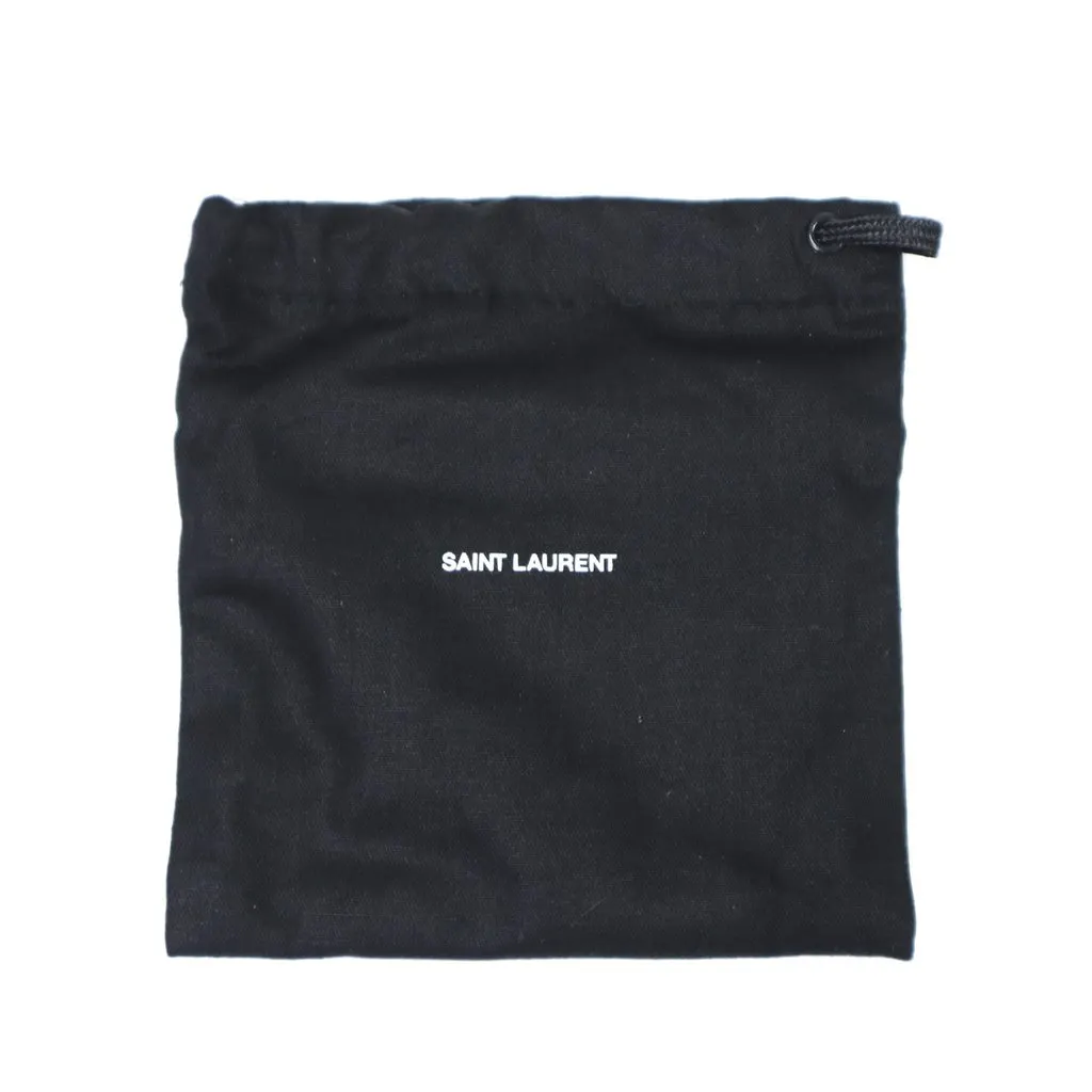 Saint Laurent Rive Gauche Large Tote Bag Black Nylon Leather Trim Silver Hardware Black Never worn - Box View