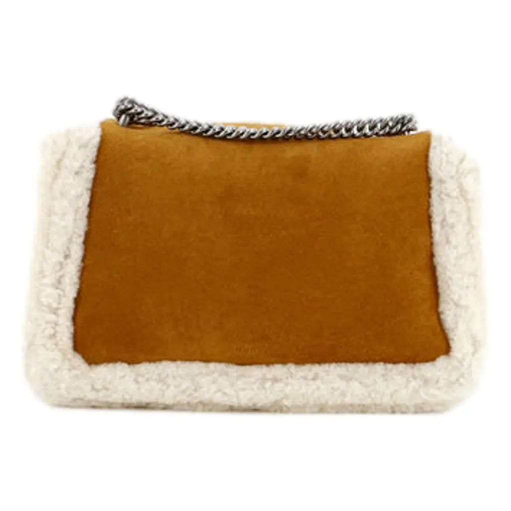 Gucci Dionysus Bag Suede with Shearling Medium MultiColor Leather Never worn - Inside View