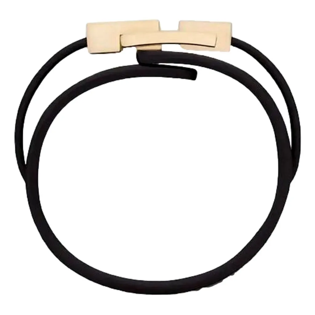 Saint Laurent Le Carre Red Croc-Embossed Leather Double Wrap Bracelet Gold YSL Medium Red Leather Never worn - Model View