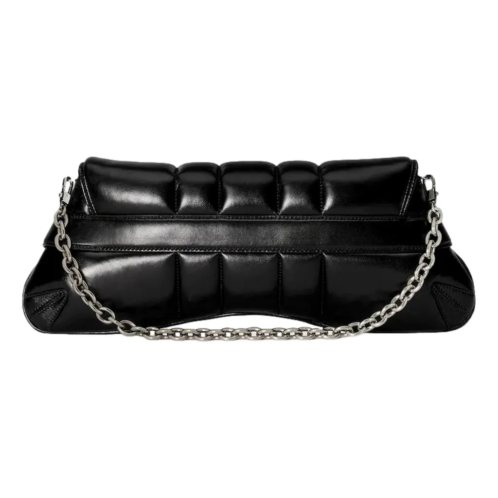 Gucci Horsebit Vertical Quilted Leather Medium Shoulder Bag Black Black Leather Never worn - Box View