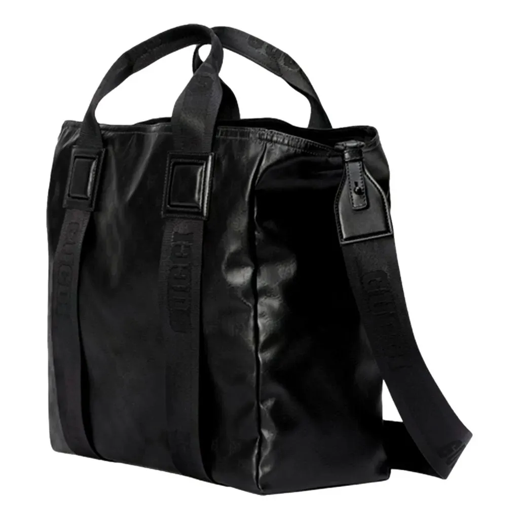 Gucci GG Crystal Black Canvas Travel Tote Bag Black Canvas Never worn - Inside View