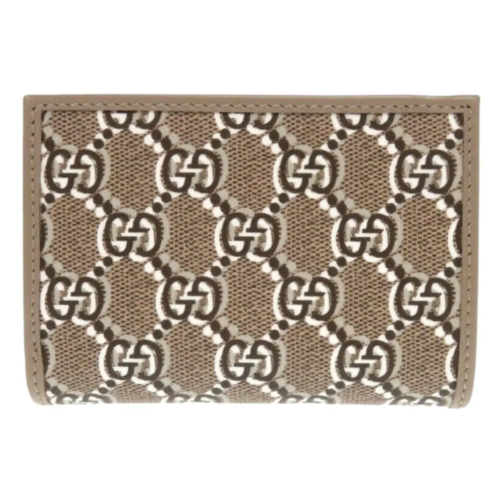 Gucci Gucci GG Shadow Brown Medium Bifold Wallet Brown Leather Never worn - Front View