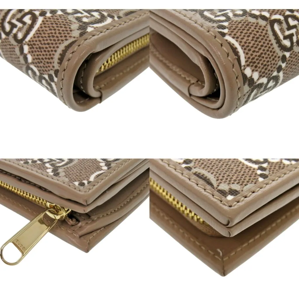 Gucci Gucci GG Shadow Brown Medium Bifold Wallet Brown Leather Never worn - Model View