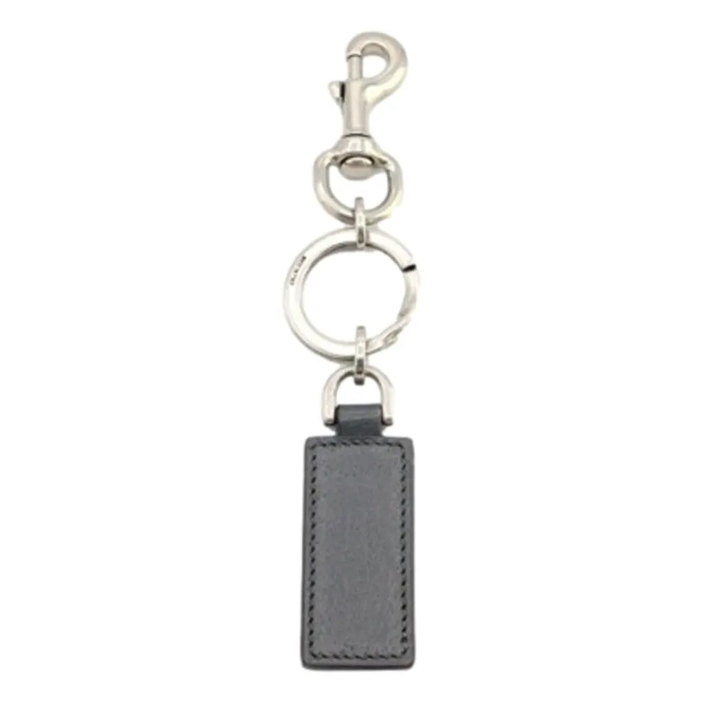 Gucci GG Supreme Canvas Key Ring Charm Silver Hardware MultiColor Leather Never worn - Back View