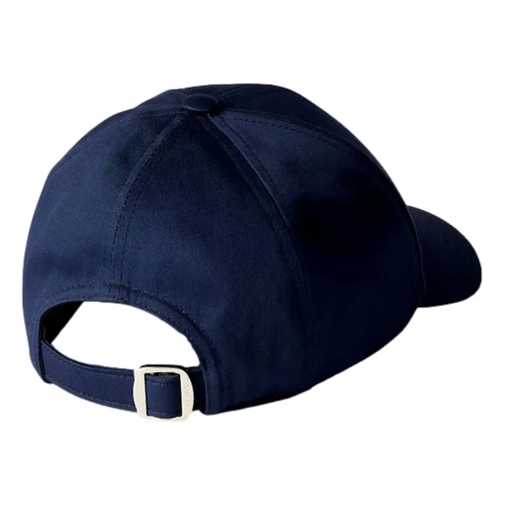 Gucci Gucci Baseball Hat with Embroidery in Navy Blue L Blue Cotton Never worn - Back View