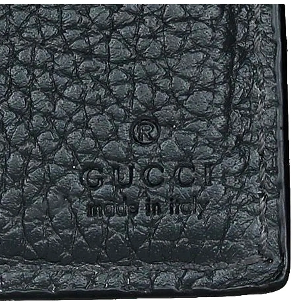 Gucci GG Shadow Black White Bifold Wallet Black Leather Never worn - Model View