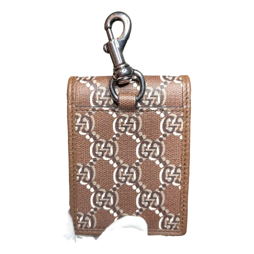 Gucci Gucci GG Shadow Brown Canvas AirTag Card Case Wallet Brown Canvas Never worn - Back View