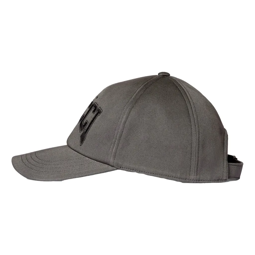 Gucci Cotton Embroidered Baseball Hat in Grey Size Medium Grey Cotton Never worn - Inside View