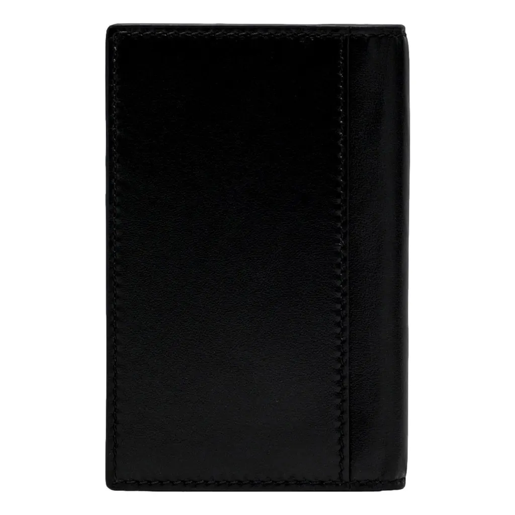 Gucci Horsebit Smooth Calfskin Leather Long Card Case Wallet in Black Black Leather Never worn - Back View