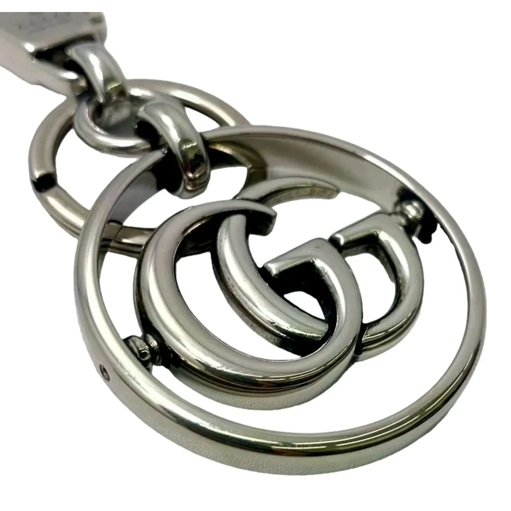 Gucci Interlocking G Metal Key Ring Charm Silver Tone Silver Never worn - Inside View