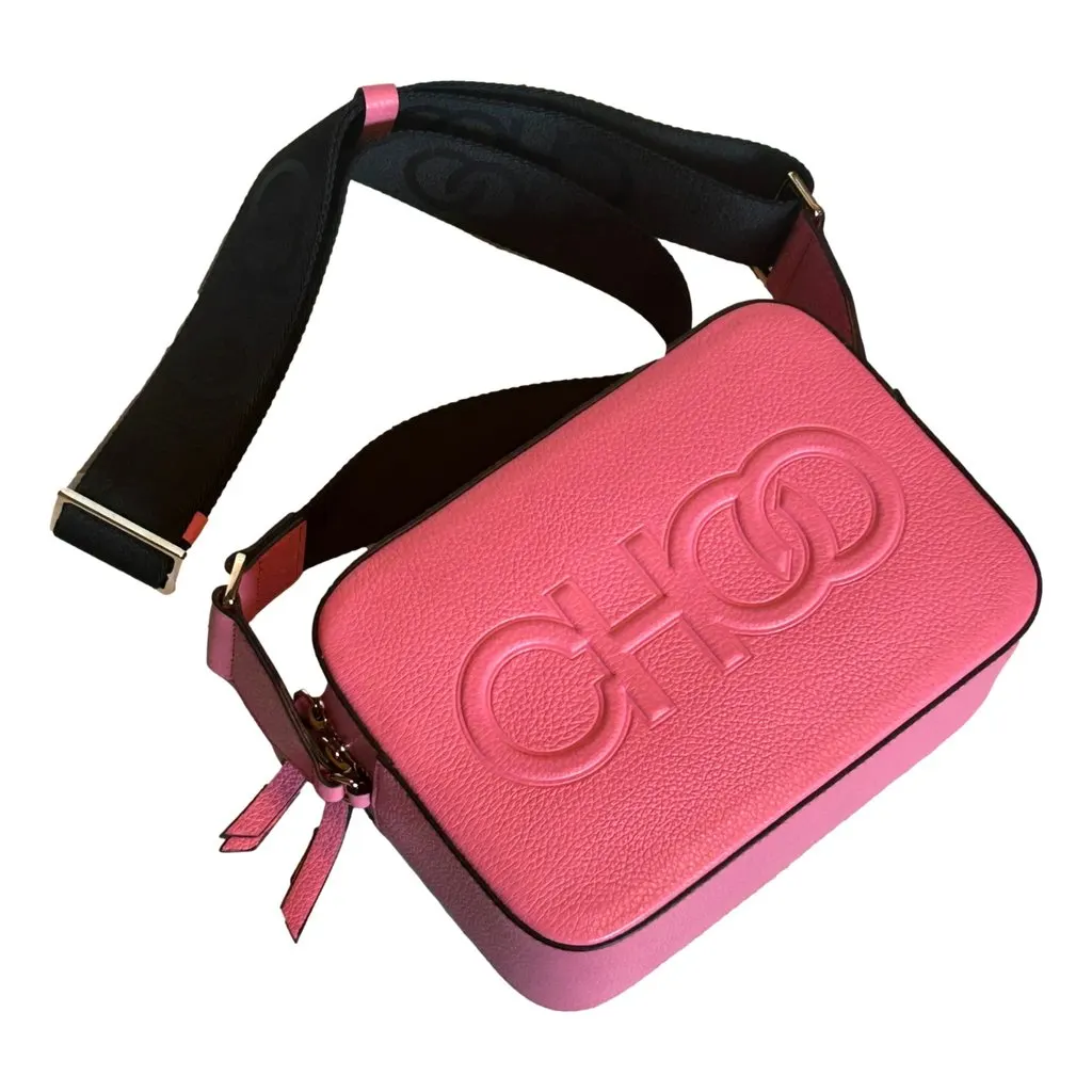 Jimmy Choo Peony Pink Leather Camera Crossbody Bag Pink Leather Never worn - Inside View