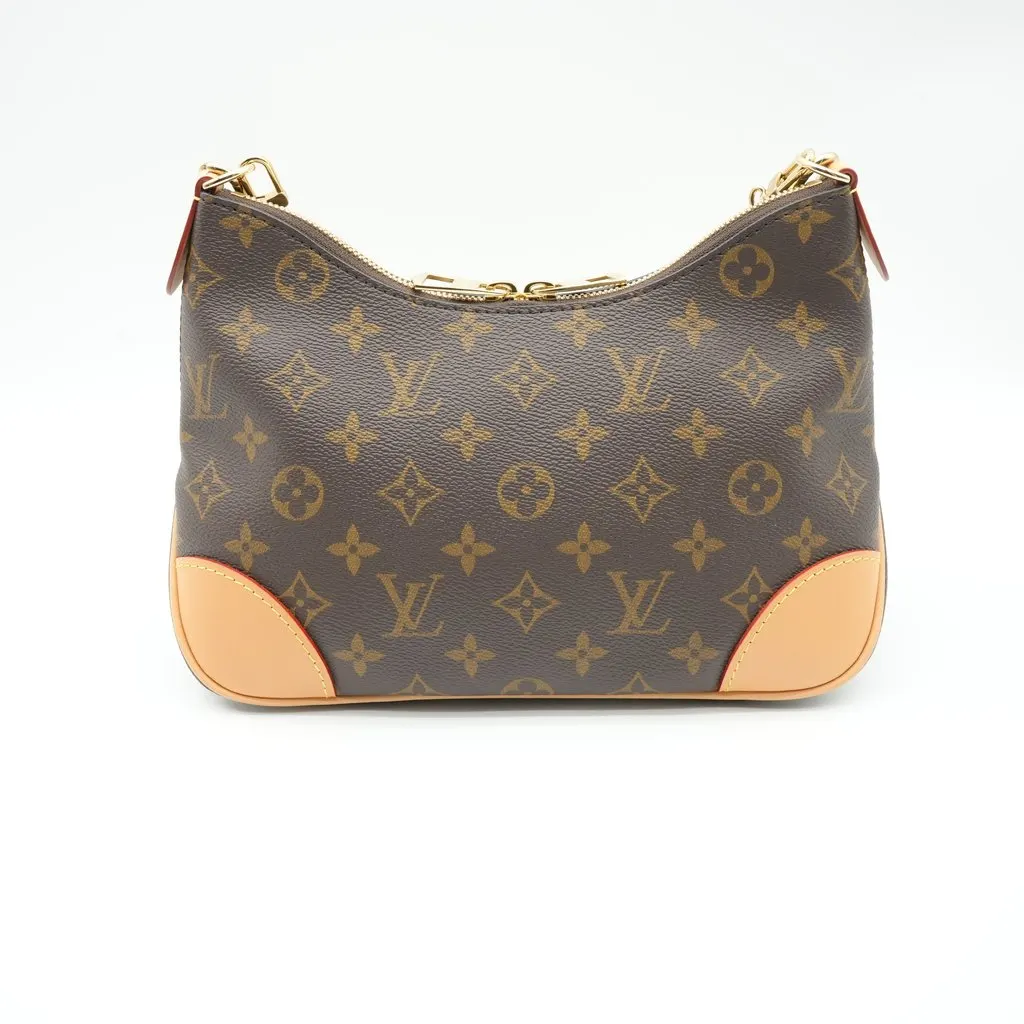 Louis Vuitton Boulogne PM Monogram Natural Brown Canvas Very good - Back View