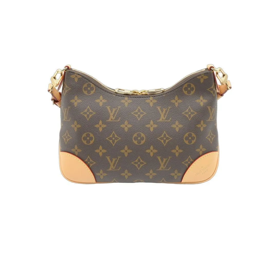 Louis Vuitton Boulogne PM Monogram Natural Brown Canvas Very good - Front View