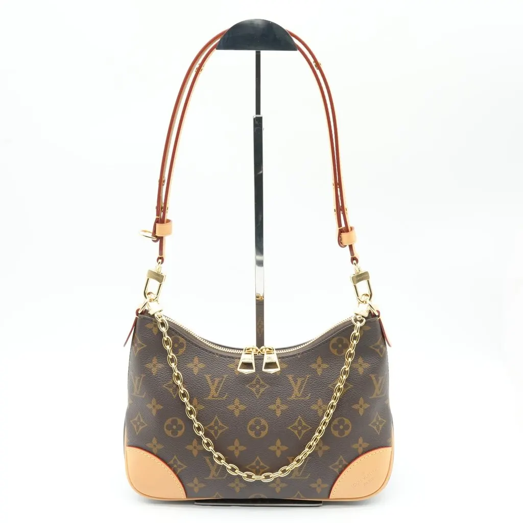 Louis Vuitton Boulogne PM Monogram Natural Brown Canvas Very good - Box View